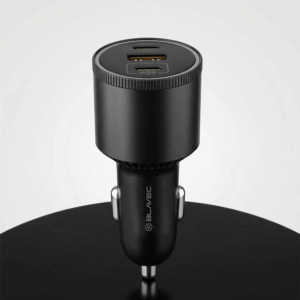 Blavec Automobilinis įkroviklis BS-06D-C Trip - USB + 2xType C - QC 3.0 18W PD 65W su Type C į Type C (CCBS06DCQ-U2CB) juodos spalvos - Image 3