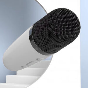 Blavec nešiojama bluetooth kolonėlė WS-07 Karaoke Party - 5W su 2 mikrofonais (WS07-2MW) baltos spalvos - Image 3