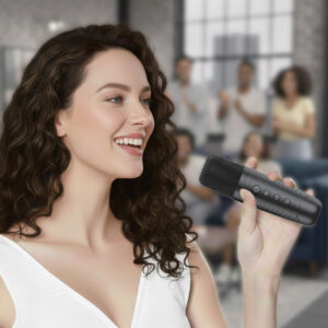 Blavec nešiojama bluetooth kolonėlė WS-08 Karaoke Idol - 8W su 2 mikrofonais (WS08-2MB) juodos spalvos - Image 8