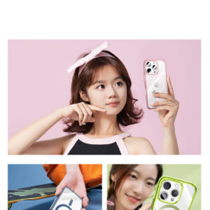 Benks Magnetic Lucent Pro dėklas skirtas Apple iPhone 16 Pro žalios spalvos - Image 3