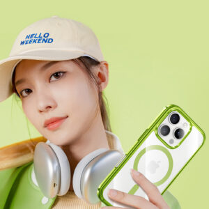 Benks Magnetic Lucent Pro dėklas skirtas Apple iPhone 16 Pro žalios spalvos - Image 5