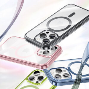 Benks Magnetic Lucent Pro dėklas skirtas Apple iPhone 16 Pro rožinės spalvos - Image 3