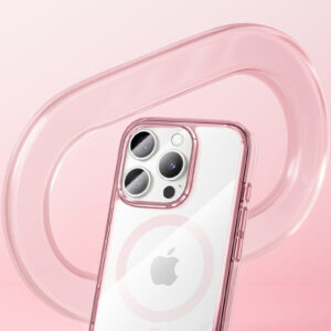 Benks Magnetic Lucent Pro dėklas skirtas Apple iPhone 16 Pro rožinės spalvos - Image 4