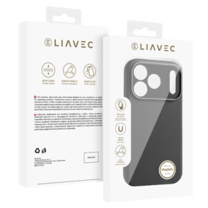 Liavec Silk Shield dėklas su Metal Camera Frame skirtas Apple iPhone 17 Pro juodos spalvos - Image 5