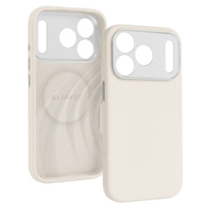 Liavec Silk Shield dėklas su Metal Camera Frame skirtas Apple iPhone 17 Pro beige - Image 2