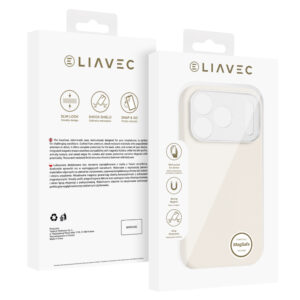 Liavec Silk Shield dėklas su Metal Camera Frame skirtas Apple iPhone 17 Pro Max beige - Image 5