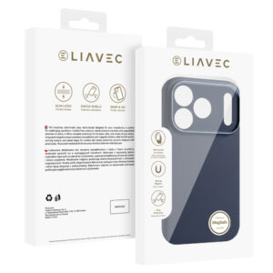 Liavec Silk Shield dėklas su Metal Camera Frame skirtas Apple iPhone 17 Pro mėlynos spalvos - Image 5