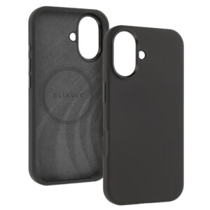 Liavec Silky dėklas su Metal Camera Frame skirtas Apple iPhone 17 juodos spalvos - Image 2