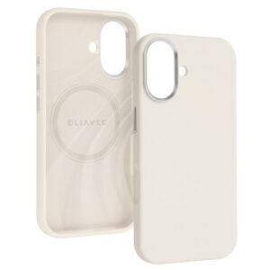 Liavec Silky dėklas su Metal Camera Frame skirtas Apple iPhone 17 beige - Image 2