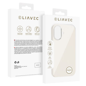 Liavec Silky dėklas su Metal Camera Frame skirtas Apple iPhone 17 beige - Image 5