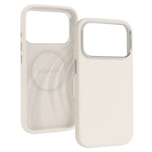 Liavec Silky dėklas su Metal Camera Frame skirtas Apple iPhone 17 Pro Max beige - Image 2