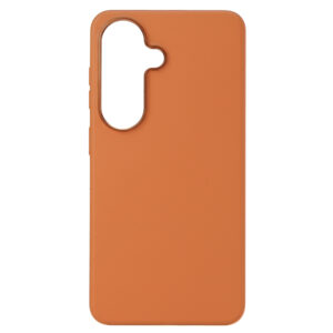 Liavec Silky dėklas su Metal Camera Frame for Samsung Galaxy S26 oranžinės spalvos - Image 3