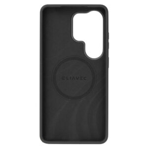 Liavec Silky dėklas su Metal Camera Frame for Samsung Galaxy S26 Ultra juodos spalvos - Image 4
