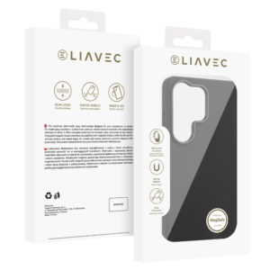 Liavec Silky dėklas su Metal Camera Frame for Samsung Galaxy S26 Ultra juodos spalvos - Image 5