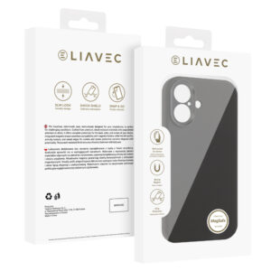 Liavec Silk Shield dėklas su Metal Camera Frame skirtas Apple iPhone 17 juodos spalvos - Image 5