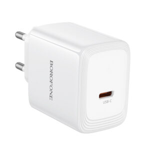 Borofone Ładowarka sieciowa BN33 Fuente GaN Typ C - QC3.0 PD 40W baltos spalvos - Image 4