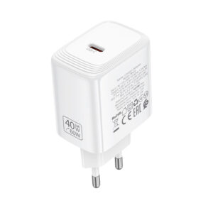 Borofone Ładowarka sieciowa BN33 Fuente GaN Typ C - QC3.0 PD 40W baltos spalvos - Image 5