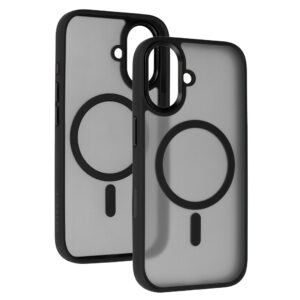 Liavec Cloudy dėklas su Metal Camera Frame skirtas Apple iPhone 17 juodos spalvos (Camera Control Button) - Image 2