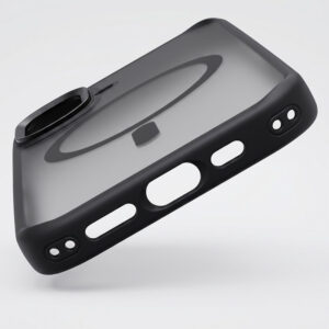 Liavec Cloudy dėklas su Metal Camera Frame skirtas Apple iPhone 17 juodos spalvos (Camera Control Button) - Image 5