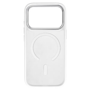 Liavec Cloudy dėklas su Metal Camera Frame skirtas Apple iPhone 17 Pro baltos spalvos (Camera Control Button) - Image 4