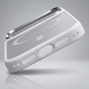 Liavec Cloudy dėklas su Metal Camera Frame skirtas Apple iPhone 17 Pro Max baltos spalvos (Camera Control Button) - Image 5