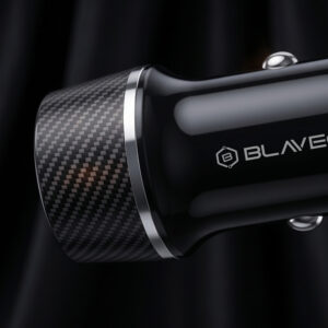 Blavec autmobilinis įkroviklis BS-03B-C Carbon - USB + Typ C -  QC 3.0 18W PD 30W z kablem Typ C na Typ C (CCBS03BC-UCB) juodos spalvos - Image 7