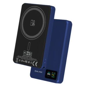 Blavec Power Bank 10000mAh BJ-03 Slim 13,5mm - Type C - 22,5W magnetic Magsafe 3 in 1 (PBBJ03-MC10N) mėlynos spalvos aluminum - Image 2