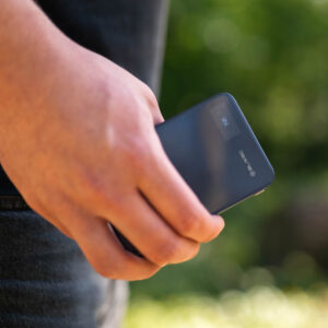 Blavec Power Bank 10000mAh BJ-04 Slim 13,5mm - Type C - 22,5W magnetic Magsafe 3 in 1 (PBBJ04-MC10N) mėlynos spalvos glass - Image 5