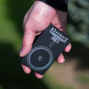 Blavec Power Bank 10000mAh BJ-03 Slim 13,5mm - Type C - 22,5W magnetic Magsafe 3 in 1 (PBBJ03-MC10B) juodos spalvos aluminum - Image 6