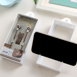 Earphones CASNI - CS-179 with microphone Brown - Image 5