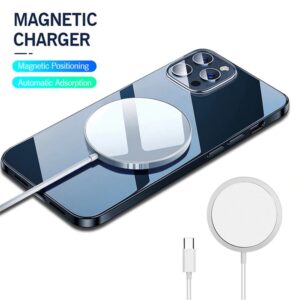 Wireless Induction Charger QI Fast Charge 15W Apple iPhone 15/15 Plus/15 Pro/15 Pro Max/16/16 Plus/16 Pro/16 Pro Max/17/17 Air/17 Pro/17 Pro Max - White - Image 4