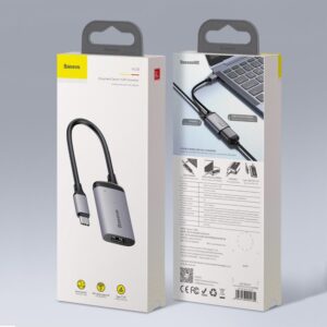 Baseus Adapter HUB - Type C to VGA + Type C PD - (CAHUB-O0G) dark grey - Image 6