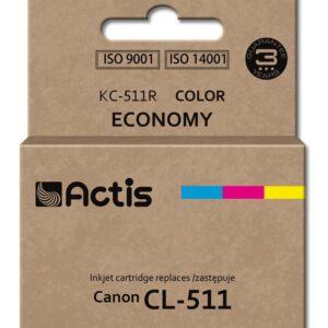 Actis KC-511R rašalas (Canon CL-511 pakaitalas; standartinis; 12 ml; spalvotas)