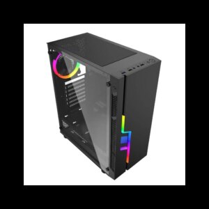 GEMBIRD Fornax 2000 RGB Kompiuterio Korpusas | juodos spalvos