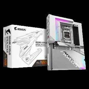 GIGABYTE B650E AORUS STEALTH ICE Pagrindinė Plokštė | ATX, AM5, DDR5