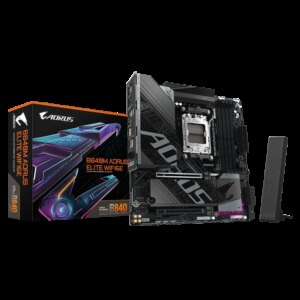 GIGABYTE B840M AORUS ELITE WIFI6E Pagrindinė Plokštė | mATX, AM5, DDR5