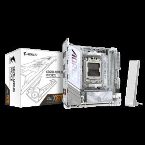 GIGABYTE X870I AORUS PRO ICE Pagrindinė Plokštė | ITX, AM5, DDR5