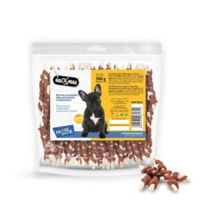 Hau&Miau balti pagaliukai, padengti jautienos pasta 500g - Image 2