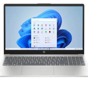 HP Laptop 15-fc0043ny AMD Ryzen™ 3 5425U Knyginis kompiuteris 39,6 cm (15.6") „Full HD“ 8 GB DDR4-SDRAM 256 GB SSD Wi-Fi 6 (802.11ax) Windows 11 Home Sidabras