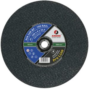ANDRE PJOVIMO DISKAS METALUI 350 x 4,0mm x 25,4mm RAIL 100 PRO LINE 95A24RBF GELEŽINKELIO BĖGIAMS