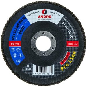 ANDRE ŠLIFAVIMO DISKAS ŽIEDLAPINIS 125mm P 40 CIRKONINIS PRO LINE I VERSIJA