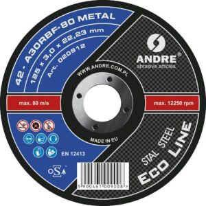 ANDRE METALO PJOVIMO DISKAS 125 x 3,0mm METAL ECO LINE A30RBF