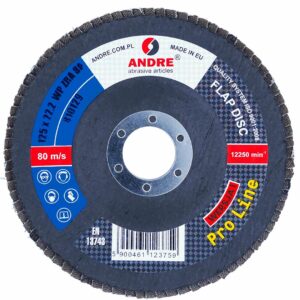 ANDRE ŠLIFAVIMO DISKAS ŽIEDLAPINIS 125mm P 80 CIRKONINIS PRO LINE I VERSIJA