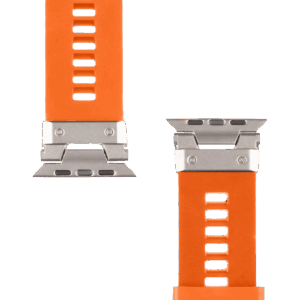 Tactical Tough Band for Apple Watch Ultra Safety Orange/Silver