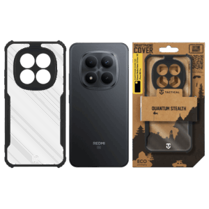 Tactical Quantum Stealth dėklas skirtas Xiaomi Redmi Note 15 Pro+ 5G/Poco M8 Pro skaidrus/juodos spalvos - Image 2