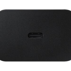 EP-T4510XBE Samsung 45W kelioninis įkroviklis + USB-C duomenų kabelis juodos spalvos