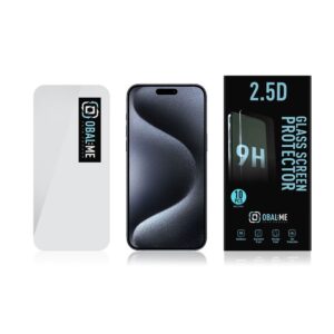 OBAL:ME Multipack 2.5D Apsauginis stiklas Screen Protector skirtas Apple iPhone 15 Pro Clear (10vnt) - Image 2