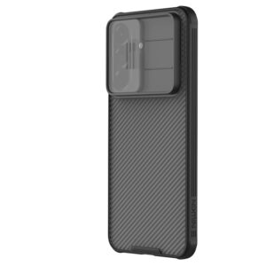 Nillkin CamShield PRO Hard dėklas skirtas Samsung Galaxy A57 skaidrus juodos spalvos