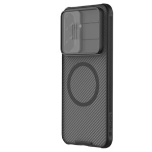 Nillkin CamShield PRO Magnetic Hard dėklas skirtas Samsung Galaxy A57 skaidrus juodos spalvos