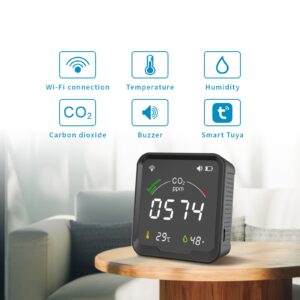 Išmanioji oro kokybės stotelė Feelspot WS2022 NEW  NDIR, WIFI, Tuya (matuoja CO2) - Image 3